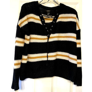 Tru21 Top Sweater Women’s Long Sleeve Size M Color Black